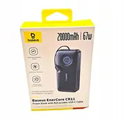 Powerbank Baseus Lipo 20000Mah 67W z kablem  Enercore Cr11 E0027H00 6932172691929