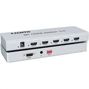 Premiumcord Hdmi 2.1 splitter 1-4 porty, 8K60Hz, 4K120Hz, 1080P, Hdr  khsplit4p 8592220024079