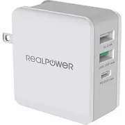 Realpower Deskcharge-65 2X Usb-A 1X Usb-C 2.4 A 306837  4040895006837