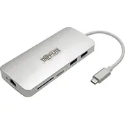 /Replikator Eaton Usb-C  Tripp Lite 4K Hdmi, Usb 3.X 5 Gb/S, Usb-A/C, Gbe, karta pamięci, Pd 60 W U442-Dock11-S 037332213372
