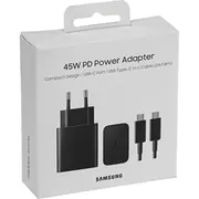 Samsung Ep-T4510 1X Usb-C 4 A Ep-T4510XbegeuSamsung Quick Charger 45W Power Black  Ep-T4510Xbegeu 8806092861473 711839