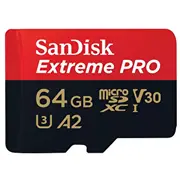 Sandisk Extreme Pro microSDXC 64Gb 200/90 Mb/S A2 V30  Sdsqxcu-064G-Gn6Ma 619659188573 Sfsanmdg64Sqxcu