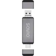 Savio Sd , Usb-C Usb-A 2.0 Micro Usb, Ak-72  Savak-72 5901986048718