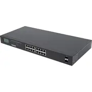 Switch Intellinet Network Solutions Gigabit 16X Rj45, Poe, 2X Sfp, Lcd, Rack 19 561259  0766623561259