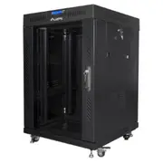 Lanberg Rack installation, standing 19 15U 600X600 black, glass door Fpack  Ff01-6615-12Bl 5901969430356 Nulagr15U000014