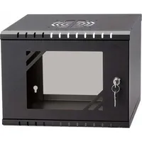 Szafa Netrack Eco-Line wall cabinet 10Inch 4U/300 mm - black glass door  010-040-300-022 5908268777274