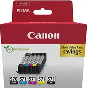 Tusz Canon  tuszy Pgi570/Cli-571 Pgbk/C/M /Y/Bk Multi 0372C006 8714574679211 838070