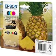 Tusz Epson 604Xl Multipack - 4Er-Pack Xl Schwarz, Gelb, Cyan, Magenta original Blister Rf- / akustischem Alarmsignal Tintenpatrone fur Expression Home Xp-2200, 2205, 3200, 3205, 4200, 4205, Workforce Wf-2910, 2930, 2935, 2950  C13T10H64020 8715946708072