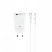 Xo wall charger Ce29 Pd 20W 1X Usb-C Usb white  cable - 6920680859009