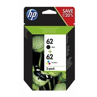 Hp N9J71Ae Combo 2-Pack Bk/Color No. 62  0889894508881 236693