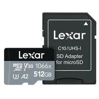 Karta Lexar Professional 1066X Microsdxc 512 Gb Class 10 Uhs-I/U3 A2 V30 Lms1066512G-Bnang  0843367121939