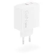 Zasilacz do laptopa Lenovo Accessories Dual Usb-C 65W Gan Power  Wh-Eu Ac G0A6065Weu 195892129165
