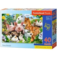 Castorland Puzzle 40 maxi - Farm Friends Castor  445621 5904438040339
