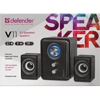 Defender V11 loudspeaker Black Wired 11 W  65111/Gksdfnglo0003 4714033651110 Gksdfnglo0003