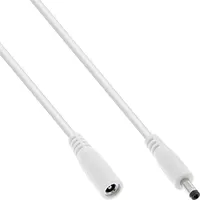 Kabel  Inline Dc extension cable, plug male/female 4.0X1.7Mm, Awg 18, white, 5M 26905D 4043718308866