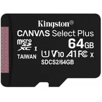 Karta Kingston Canvas Select Plus Microsd 64 Gb Class 10 Uhs-I/U1 A1 V10 Sdcs2/64Gbsp  740617298963