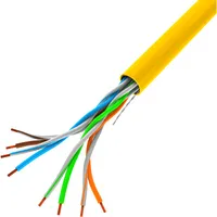 Lanberg Lan Utp Cable 100Mb/S 305M Wire Cca Yellow  Lcu5-10Cc-0305-Y 5901969427639 Kgwlaesic0040