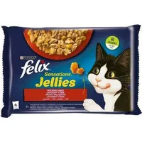Nestle Felix sa4x85g Sensations Jellies Wiejskie Smaki w galaretce /12  12448337 7613039757604