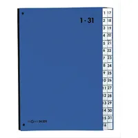 Pagna Przekładka indeksująca Color 32 Fächer 1-31 blau  24329-02 4013951000308