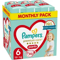 Pampers Premium Care Pants Size 6 15-25Kg 93Pcs  Diopmppie0173 8006540491010