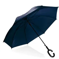 Platinet Umbrella C Handle Semi Auto Polyester Blue 45007  Pluchbl 5907595450072