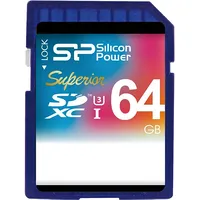 Silicon Power atmiņas karte Sdxc 64Gb Superior Uhs-I U3  Sp064Gbsdxcu3V10 4712702634389