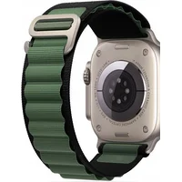 Tech-Protect Nylon Pro Apple Watch 4 / 5 6 7 8 Se Ultra 42 44 45 49 Mm Black Ary Green  9490713930267