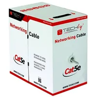 Techly Kabel instalacyjny Cat5E, Utp 4X2, drut, Cca, 305M,  303591 8057685303591