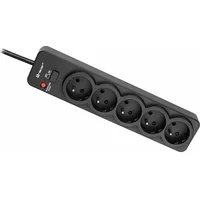 Tracer 46975 Powerguard 1.8M Black 5 Outlets  T-Mlx54714 5907512868546