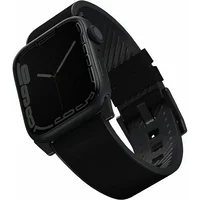 Uniq Pasek Straden Apple Watch 4/5/6/7/Se 44/45Mm Leather Hybrid Strap /Black  Uniq588Blk 8886463679609