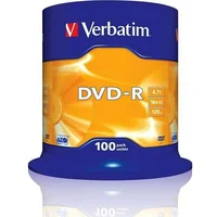 Verbatim Dvd-R 16X 4.7Gb Cake 100 Matt Silver  43549