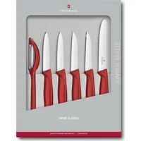 Victorinox Swiss Classic veget. knife-Set 6Pc red  V-6.71 11.6G 7611160087881