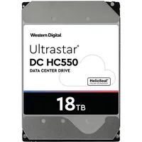 Western Digital Ultrastar Dc Hdd Server 3.5In 26.1Mm 18Tb 512Mb 7200Rpm Sata Ultra 512E Se Np3 Hc550 Sku 0F38459  Wuh721818Ale6L4