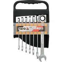 Yato Yt-0208 10-19Mm Kombinēto atslēgu ar reversu komplekts 7Gb.  5906083902086