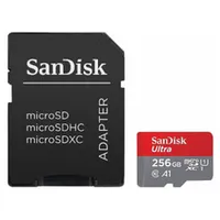 Atmiņas karte Sandisk Ultra microSDXC 256Gb  Adapter