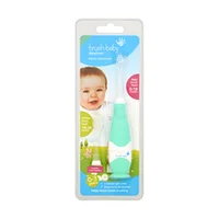 Babysonic Brush-Baby, 0-3 g., balta/zaļa - Elektriskā zobu birste bērniem