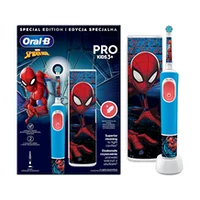 Braun Oral-B Vitality Pro Kids, Spiderman - Elektriskā zobu birste  ceļojuma futrālis