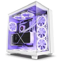 Case Nzxt H9 Elite Miditower product features Transparent panel Not included Atx Microatx Miniitx Colour White Cm-H91Ew-01