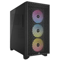 Corsair  Rgb Tempered Glass Pc Case 3000D Black Mid-Tower Power supply included No Atx
