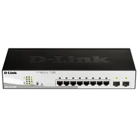 D-Link Dgs-1210-08P Vadīts L2 Gigabit Ethernet 10/100/1000 Power over Poe Melns