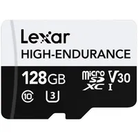 Lexar  Flash Memory Card High-Endurance 128 Gb microSDHC memory class Uhs-I