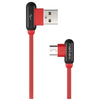 Natec Prati, Angled Usb Type C to A Cable 1M, Red  Prati Type-A