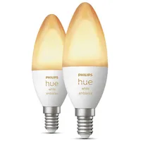Philips Hue balts atmosfēras apgaismojums Dubults komplekts E14