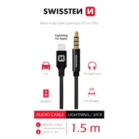 Swissten Textile Audio Adapteris Lightning / 3 5 mm 1.5M