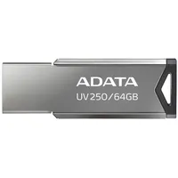 Adata Flashdrive Uv250 16Gb  Metal Black Usb 2.0 Flash Drive, Retail