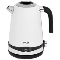Adler  Kettle Ad 1295W Electric 2200 W 1.7 L Stainless steel 360 rotational base White