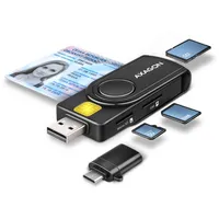 Axagon Cre-Smp2A Usb Smart Card  Sd/Microsd/Sim Pocketreader