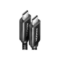 Axagon Data and charging Usb4 Gen 3X2 cable length 1 m. Pd 100W, 5A, 8K Full Ultra Hd video. Black braided.