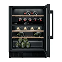 Bosch Series 6, 44 pudeles, augstums 82 cm, melna - Iebūvējams vīna skapis