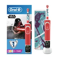 Braun Oral-B Star Wars, 3 gadi, ceļojumu futrālis, sarkana - Elektriskā zobu birste bērniem